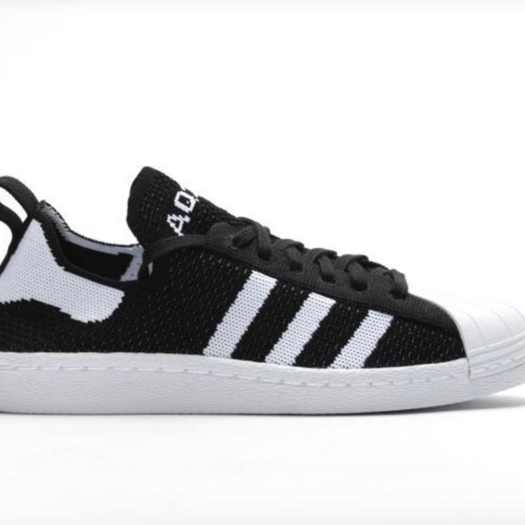 ADIDAS ORIGINALS SUPERSTAR 80S PRIMEKNIT W "CORE BLACK" - Picture 7 of 9